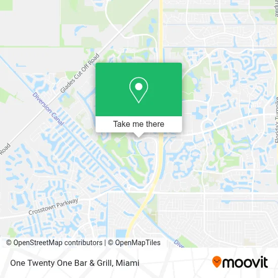 One Twenty One Bar & Grill map