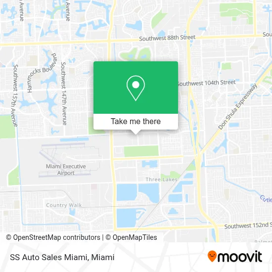 SS Auto Sales Miami map