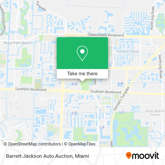 Barrett-Jackson Auto Auction map