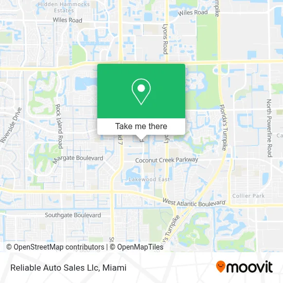 Reliable Auto Sales Llc map