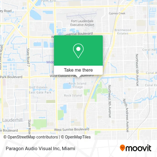 Paragon Audio Visual Inc map
