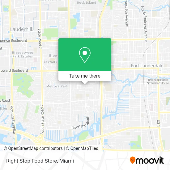 Right Stop Food Store map