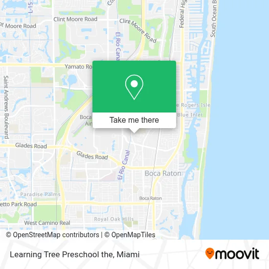 Learning Tree Preschool the map