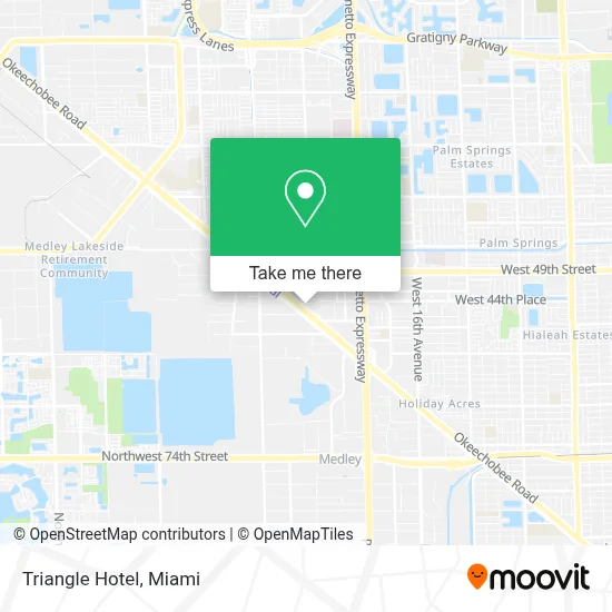 Triangle Hotel map