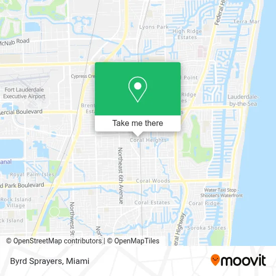 Byrd Sprayers map