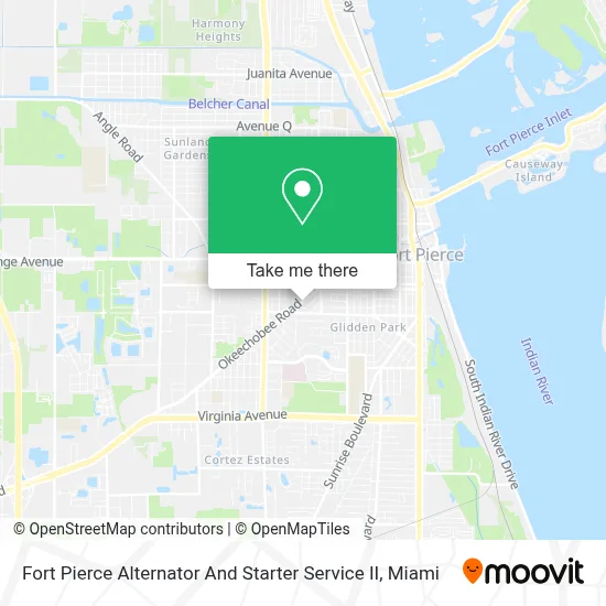Fort Pierce Alternator And Starter Service II map