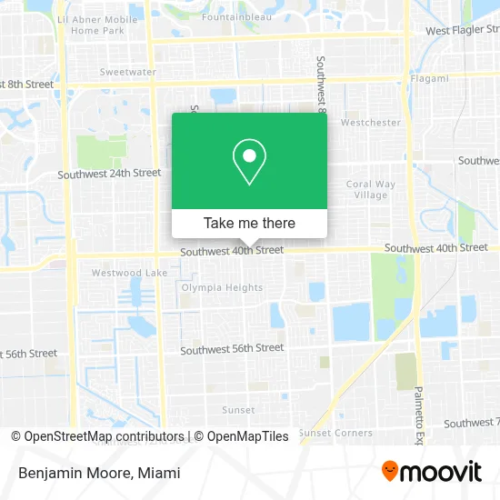 Benjamin Moore map