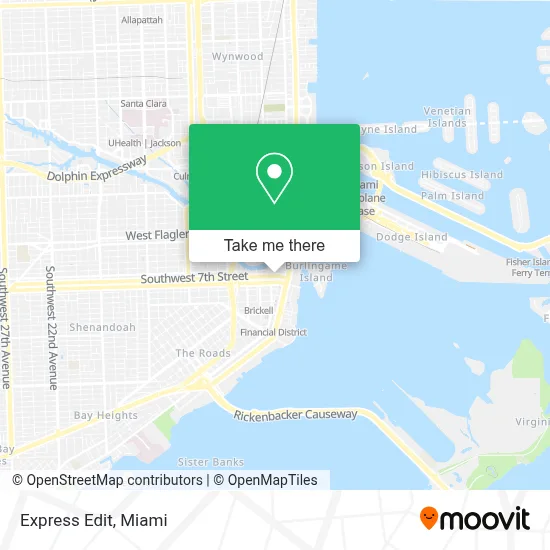 Express Edit map