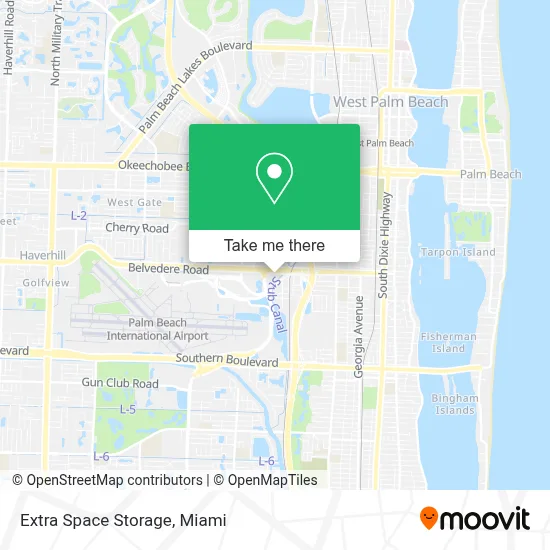Extra Space Storage map