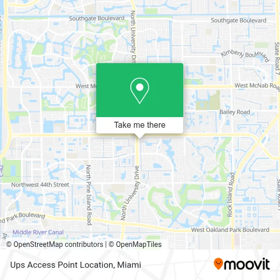 Ups Access Point Location map