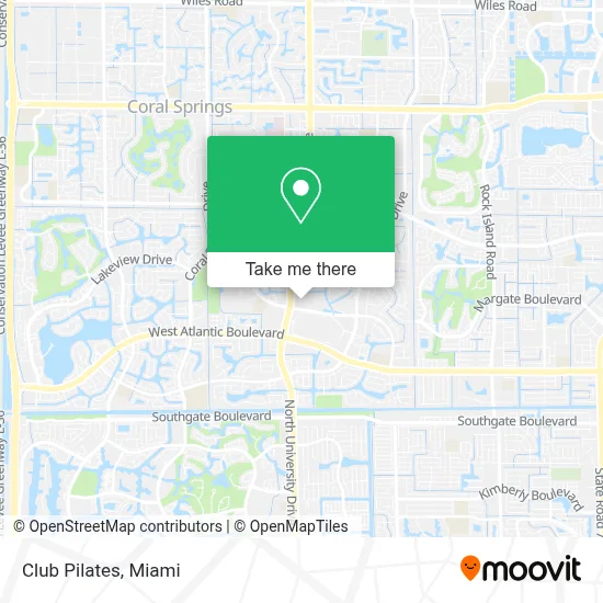 Club Pilates map