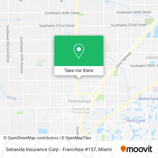 Sebanda Insurance Corp - Franchise #157 map