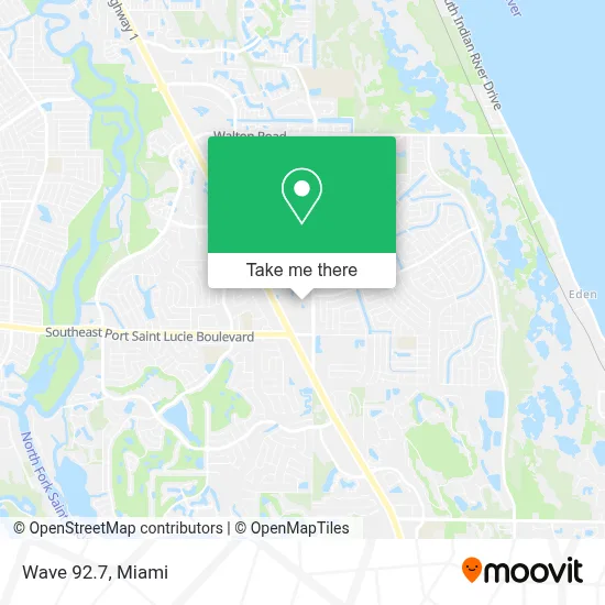Wave 92.7 map
