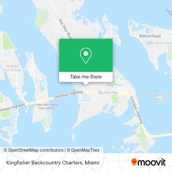 Kingfisher Backcountry Charters map