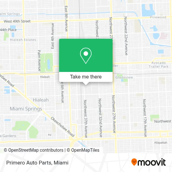Primero Auto Parts map