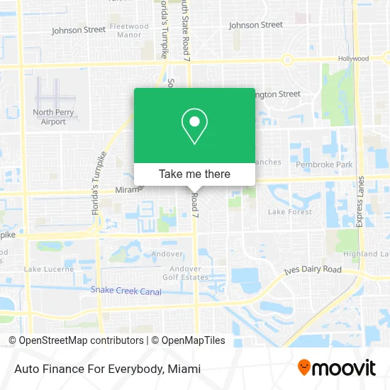 Auto Finance For Everybody map