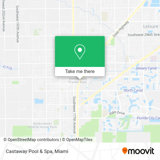Castaway Pool & Spa map