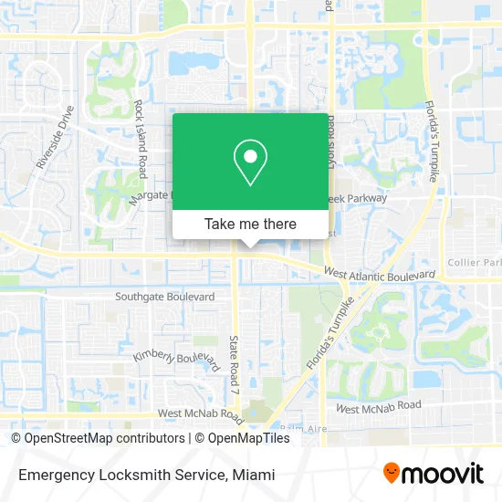 Emergency Locksmith Service map