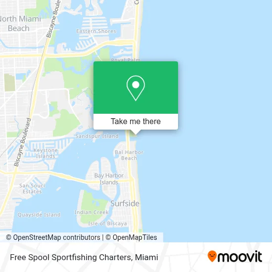 Free Spool Sportfishing Charters map