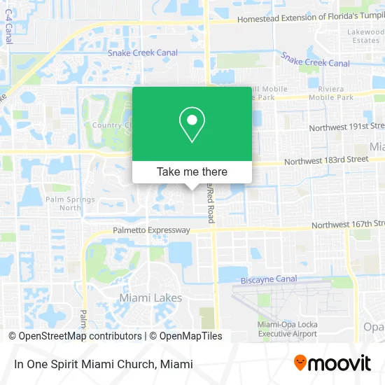 In One Spirit Miami Church map