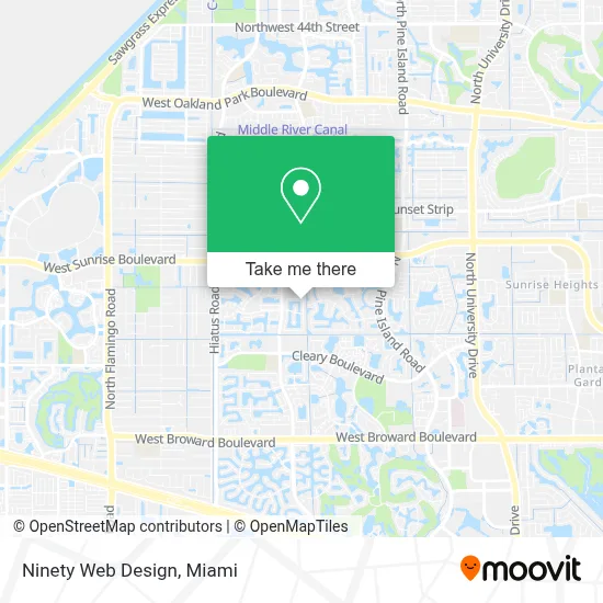 Ninety Web Design map