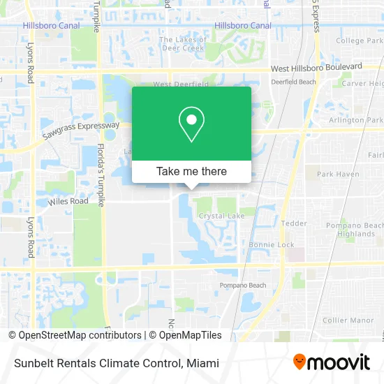 Sunbelt Rentals Climate Control map