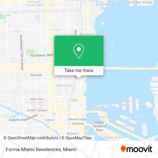 Forma Miami Residences map