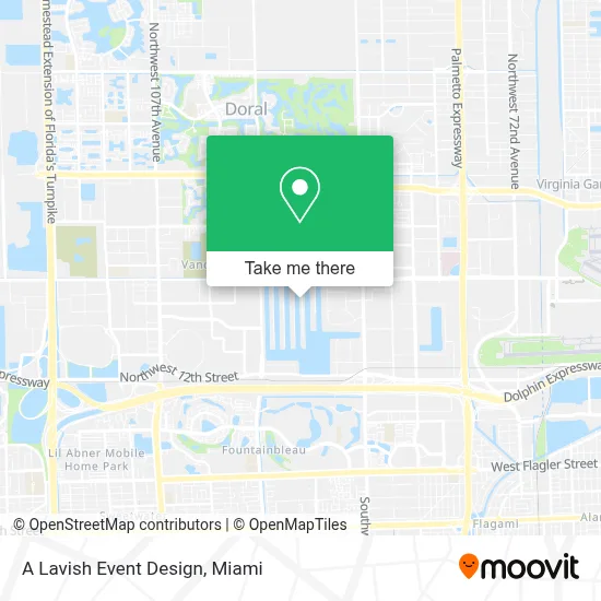 A Lavish Event Design map