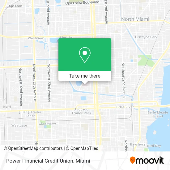 Power Financial Credit Union map