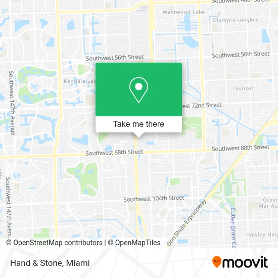 Hand & Stone map