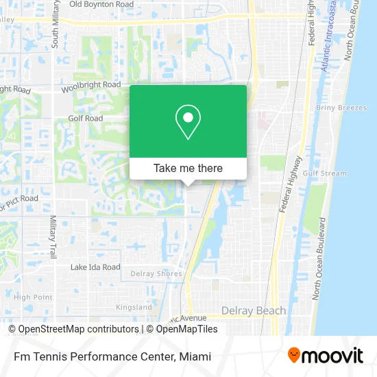 Fm Tennis Performance Center map