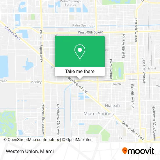 Western Union map