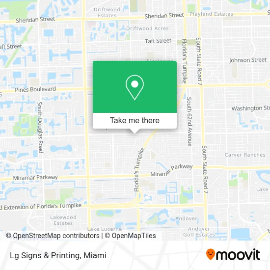 Lg Signs & Printing map
