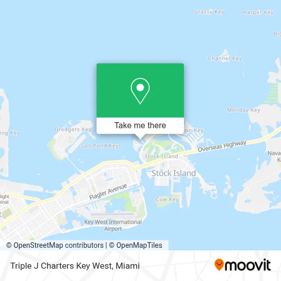 Triple J Charters Key West map