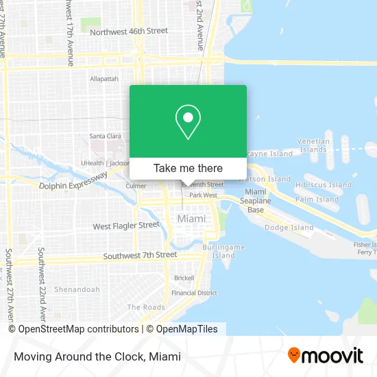 Moving Around the Clock map