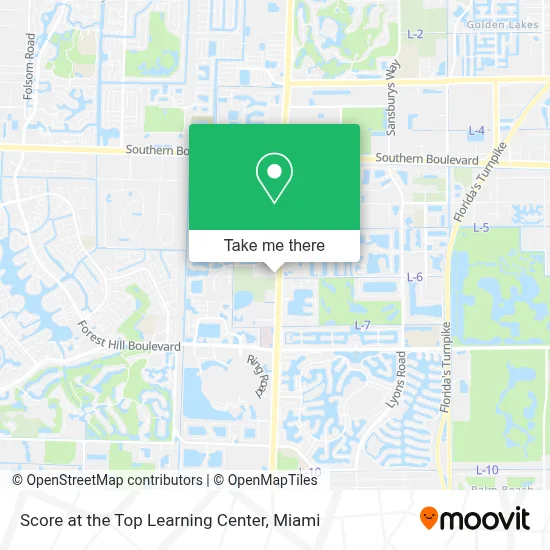 Score at the Top Learning Center map