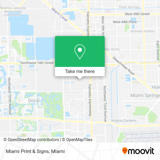 Miami Print & Signs map