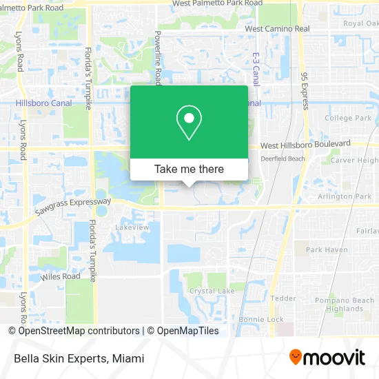 Bella Skin Experts map