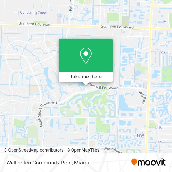 Wellington Community Pool map