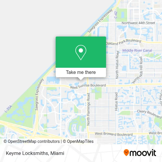 Keyme Locksmiths map