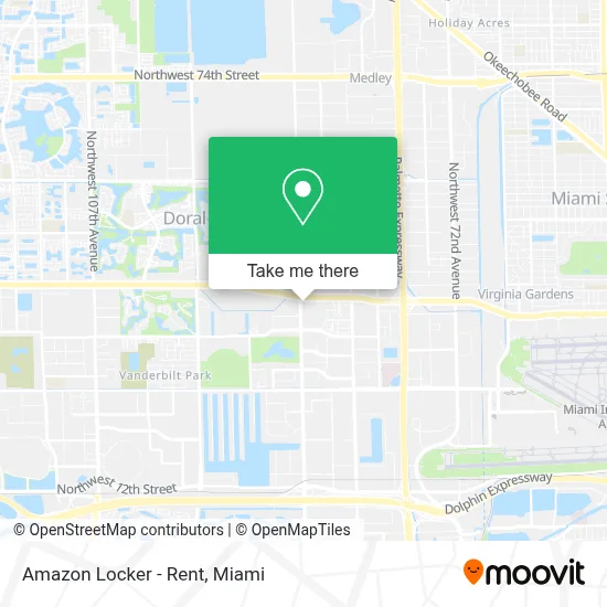Amazon Locker - Rent map
