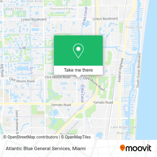 Atlantic Blue General Services map