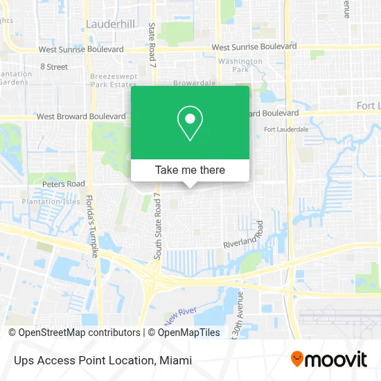 Ups Access Point Location map