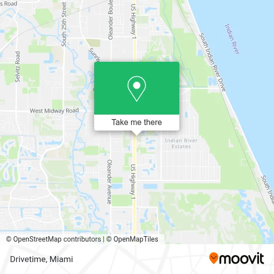 Drivetime map