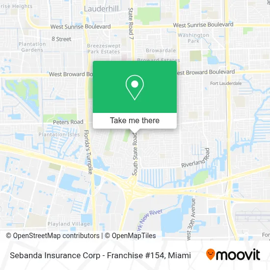 Sebanda Insurance Corp - Franchise #154 map