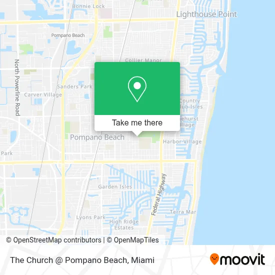 The Church @ Pompano Beach map