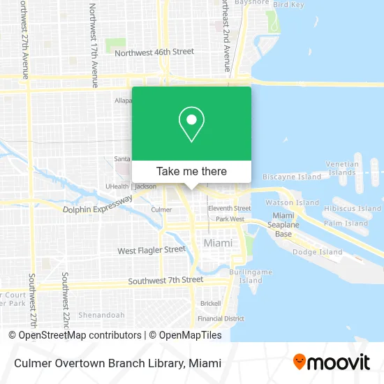 Culmer Overtown Branch Library map