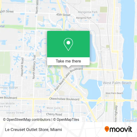 Le Creuset Outlet Store map