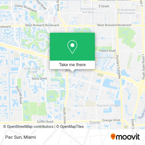 Pac Sun map