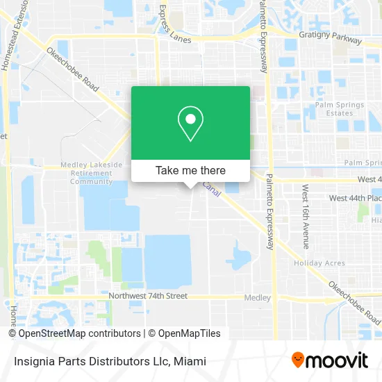 Insignia Parts Distributors Llc map